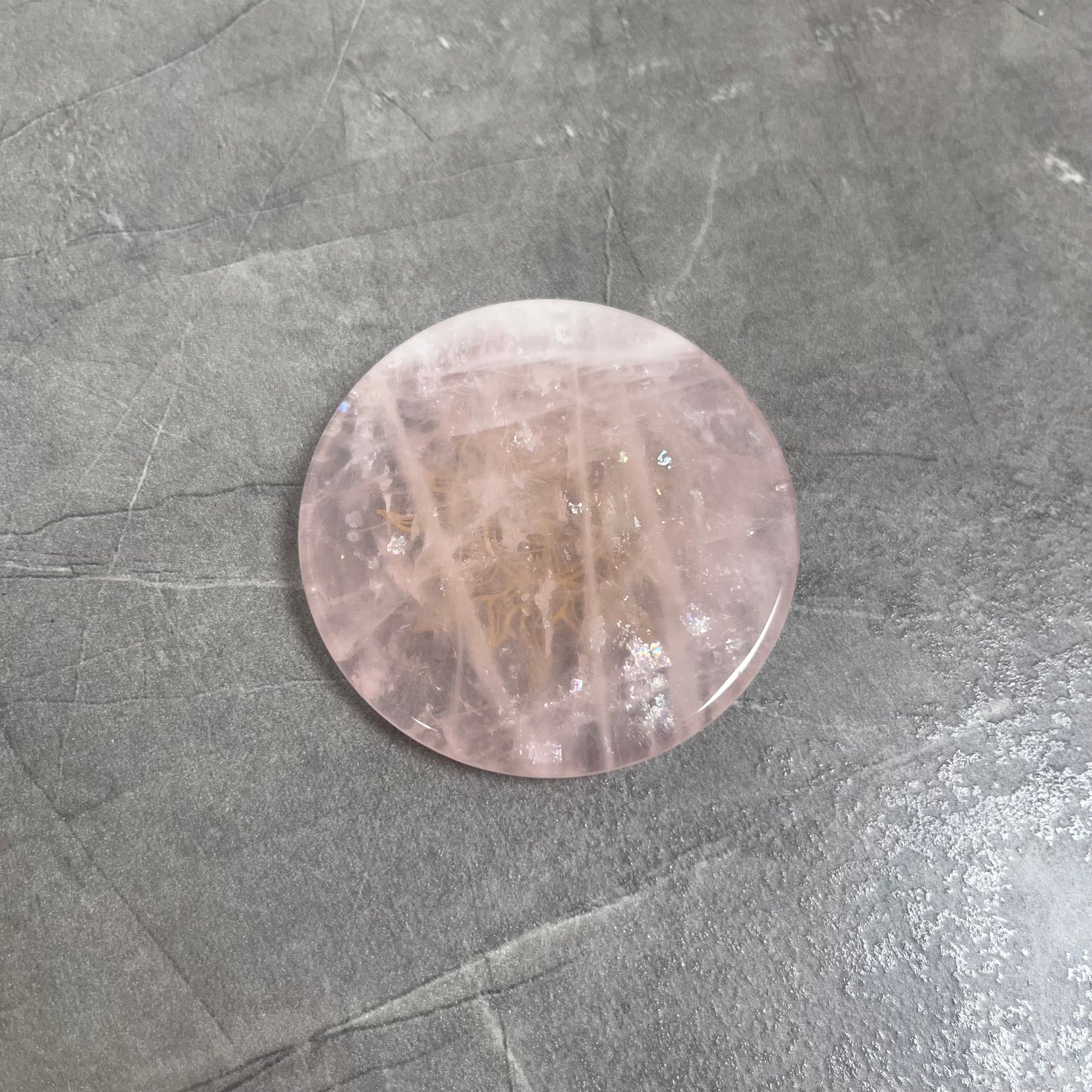 粉晶 太陽 雕刻件