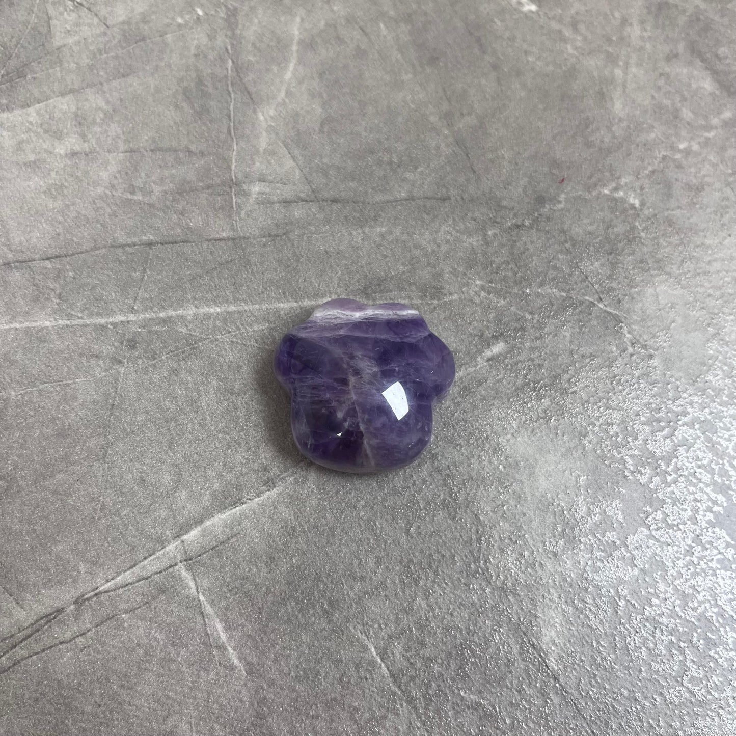 紫水晶 貓肉球雕刻件