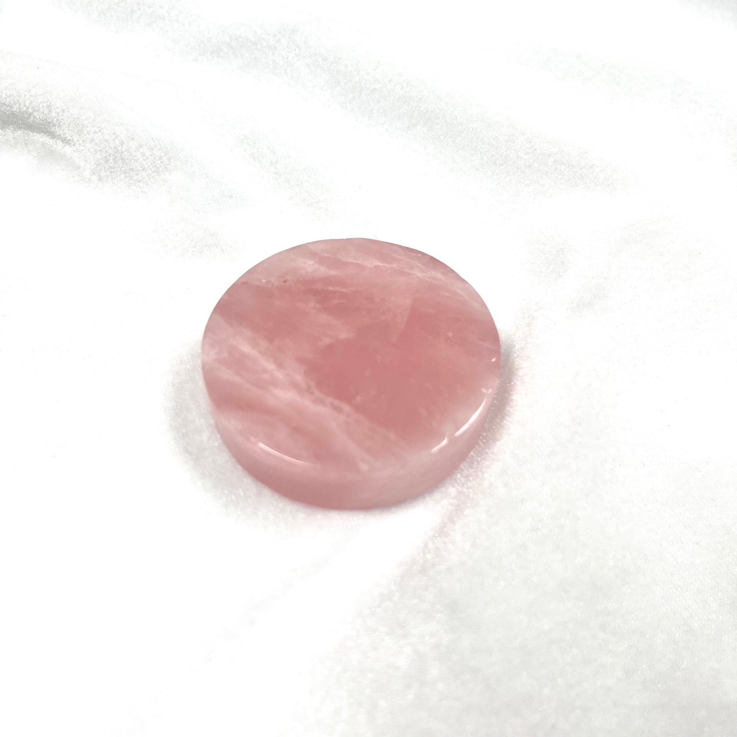 粉晶 茶燭蠟燭台 雕刻件