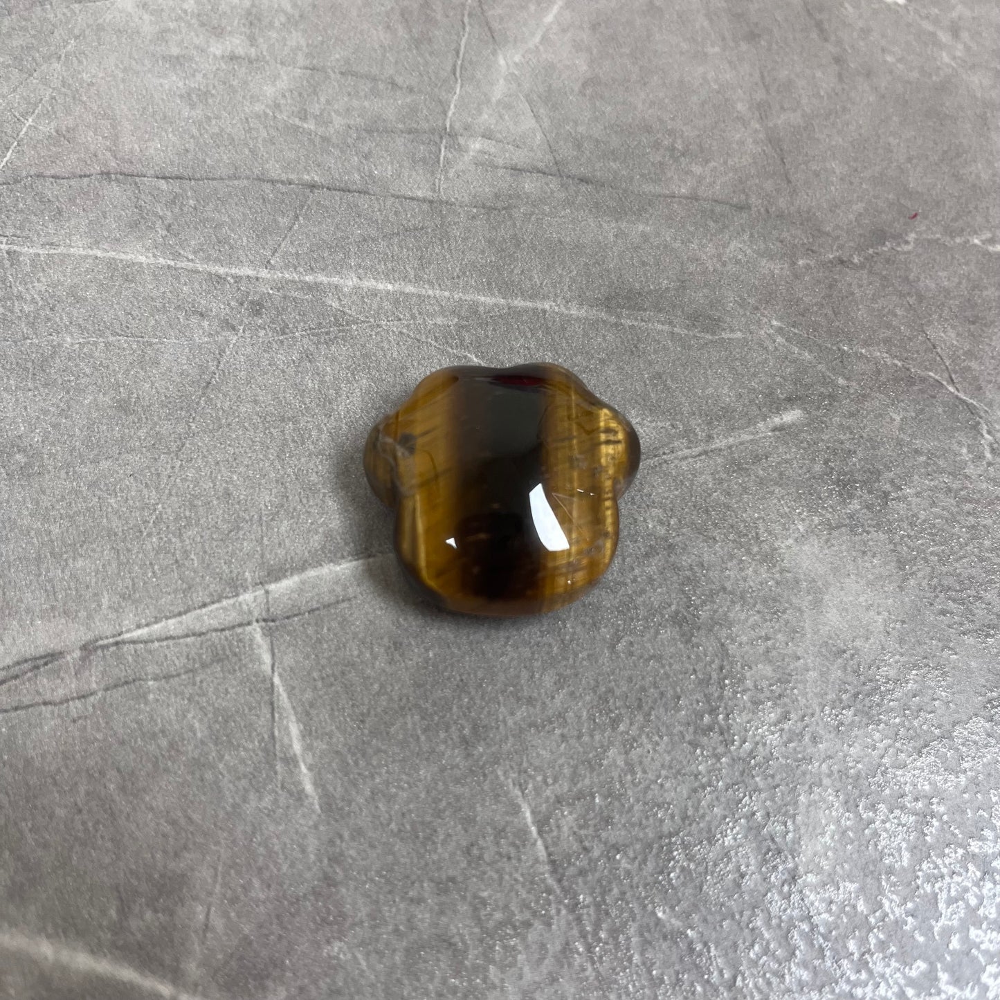 黃虎眼 貓肉球雕刻件