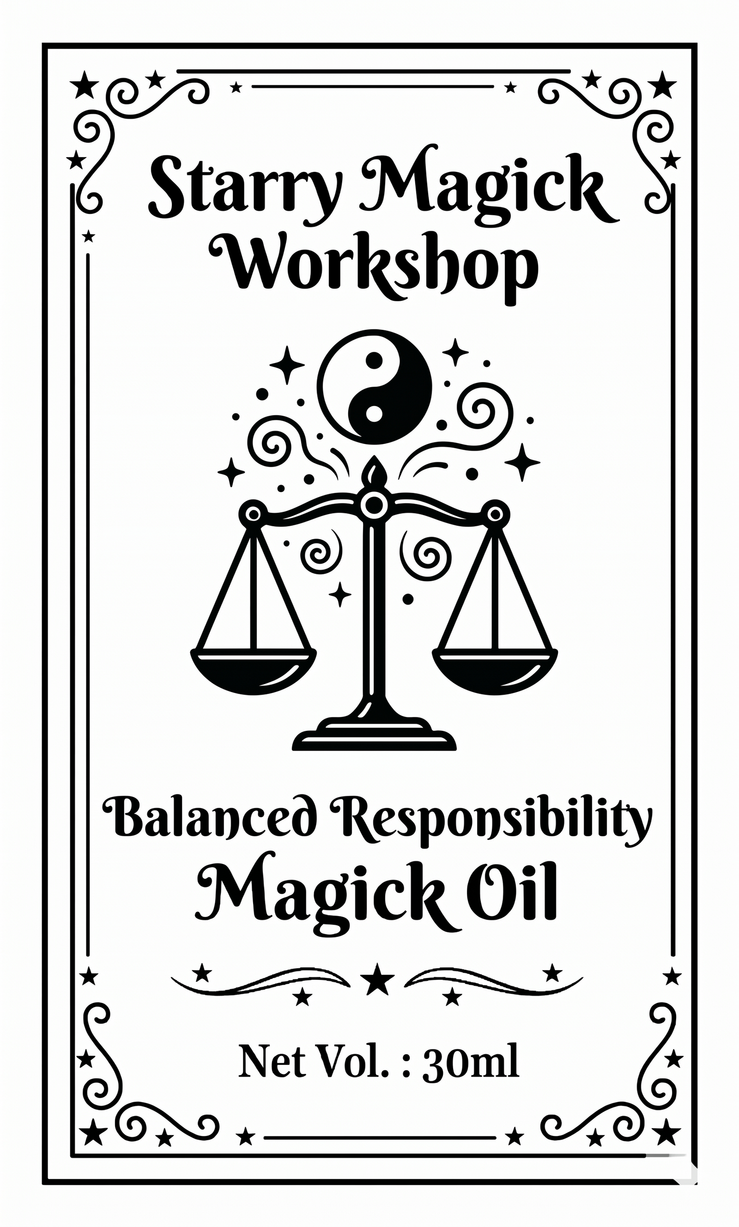 Balanced Responsibility Magickal Oil 平衡責任魔法油