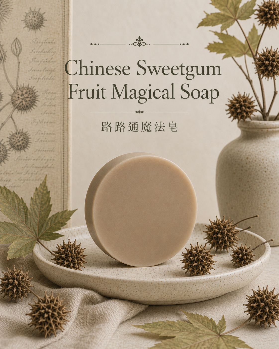 Chinese Sweetgum Fruit Magical Soap 路路通魔法皂