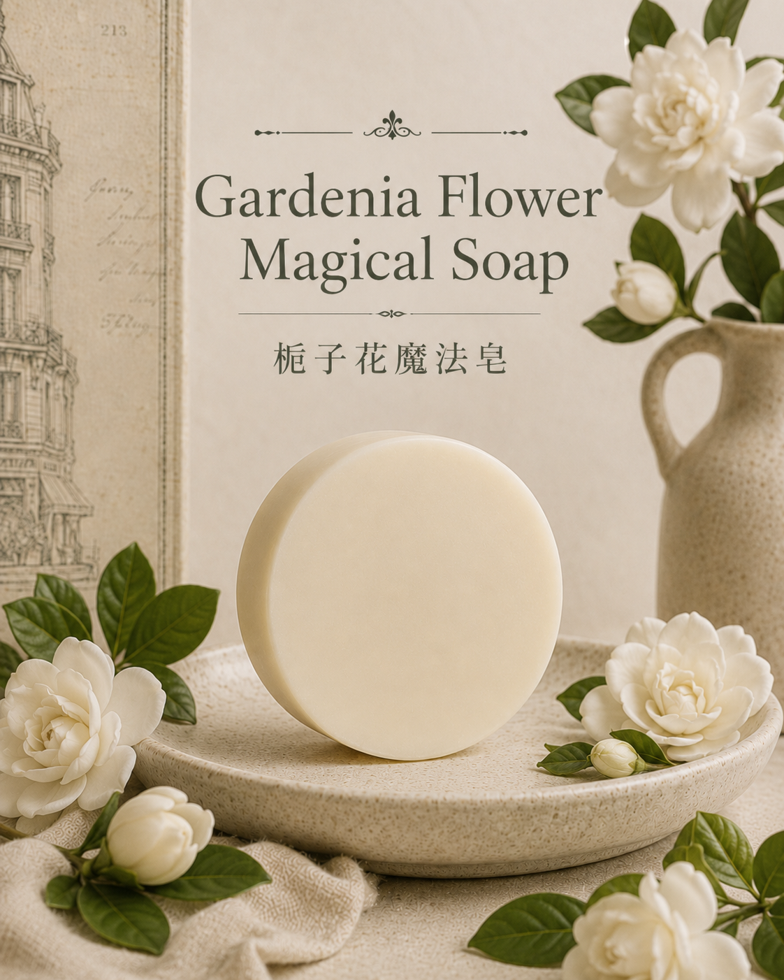 Gardenia Flower Magical Soap 梔子花魔法皂