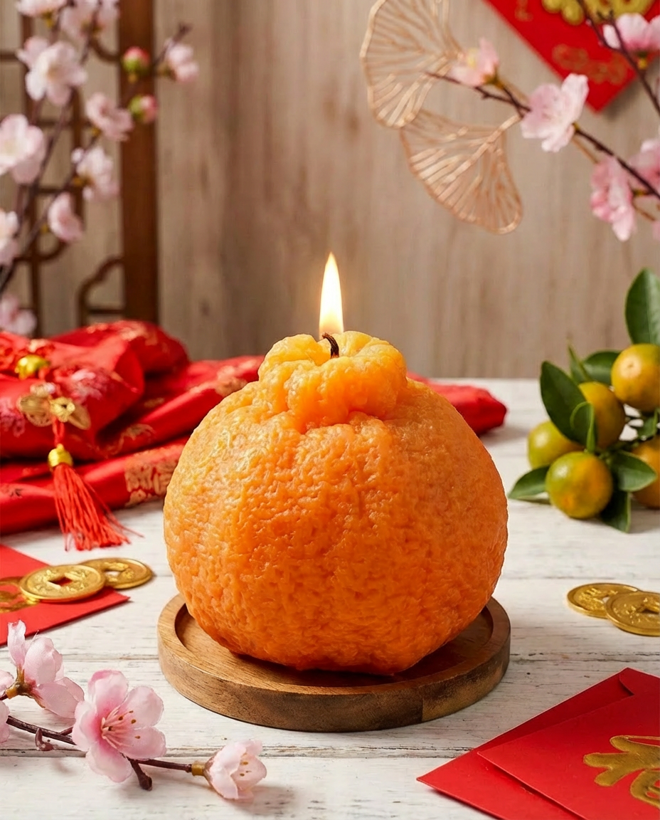 Great Fortune Orange Magick Candle 大桔大利蠟燭