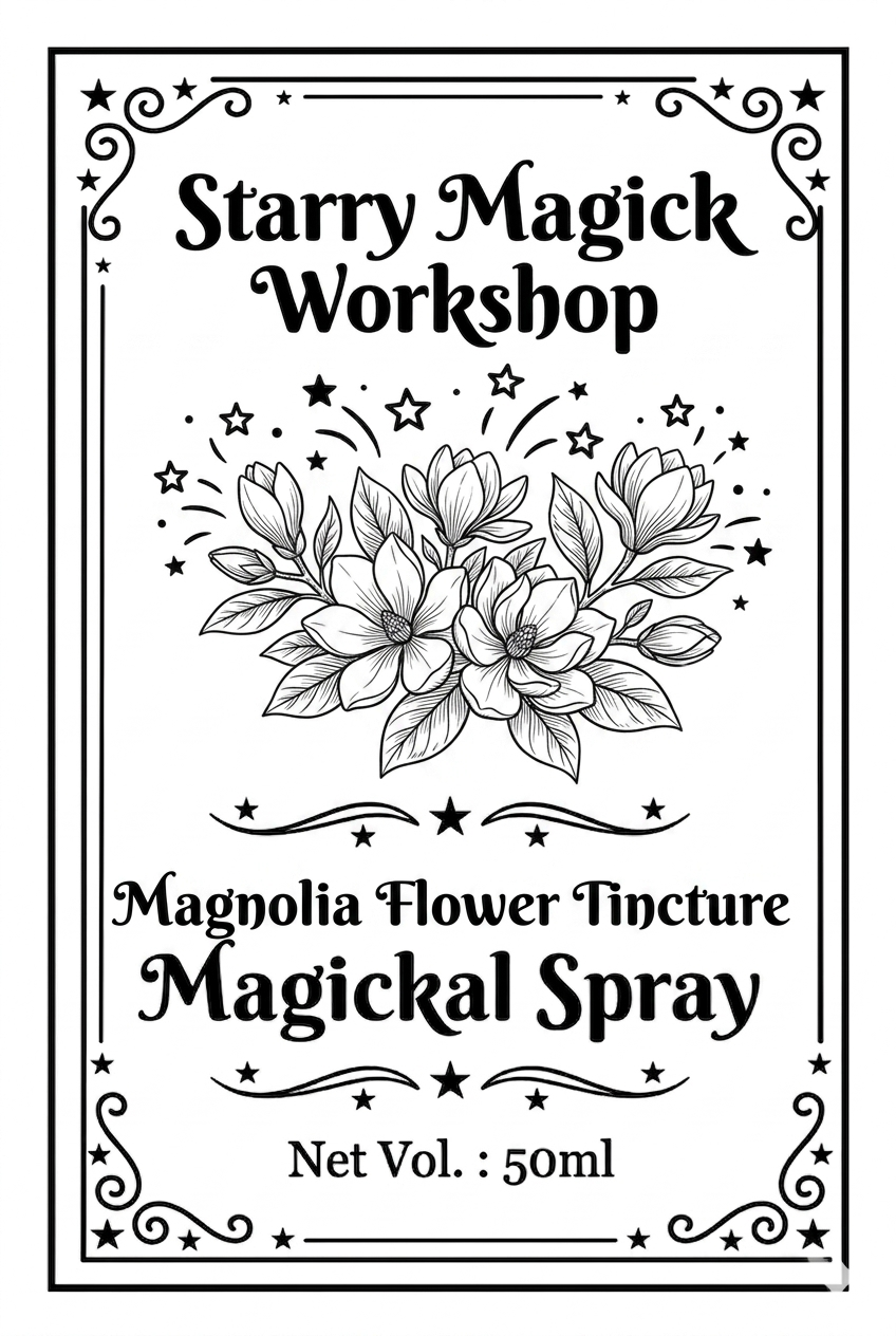 玉蘭花酊劑魔法噴霧 Magnolia Flower Tincture Magickal Spray