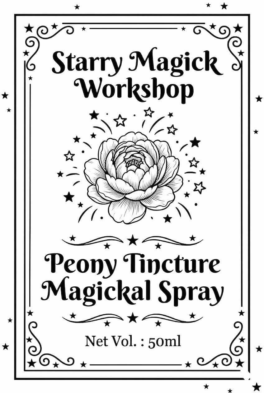 牡丹酊劑魔法噴霧Peony Tincture Magickal Spray