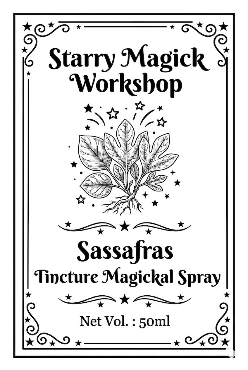 北美檫樹酊劑魔法噴霧 Sassafras Tincture Magickal Spray