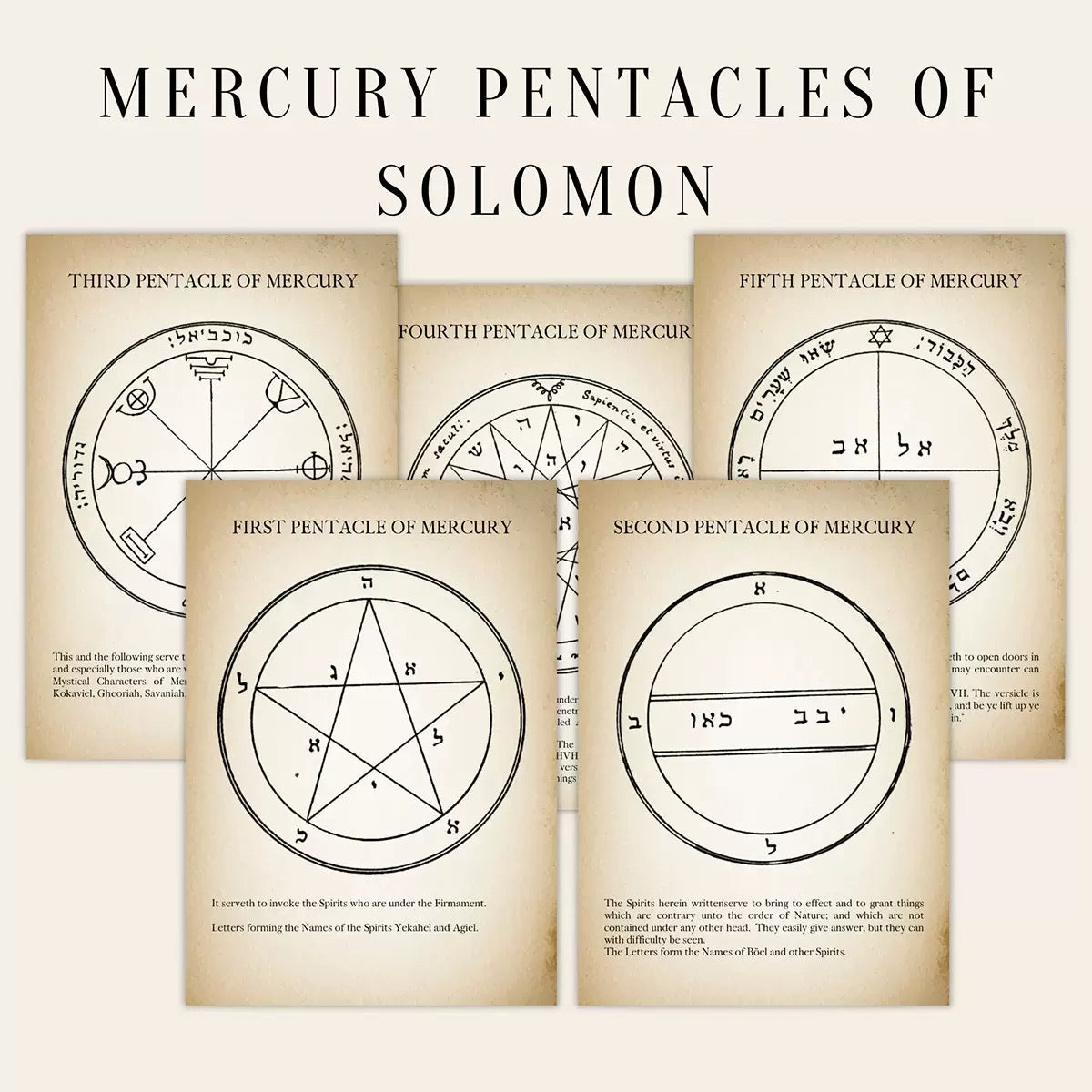 The Greater Key of Solomon: Complete Study Workbook 所羅門大鑰:七大行星符印完整修習筆記書