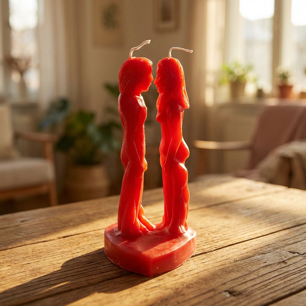 【赤紅・心之對話】真誠連結蠟燭 The Heart's Mirror Authentic Connection Ritual Candle