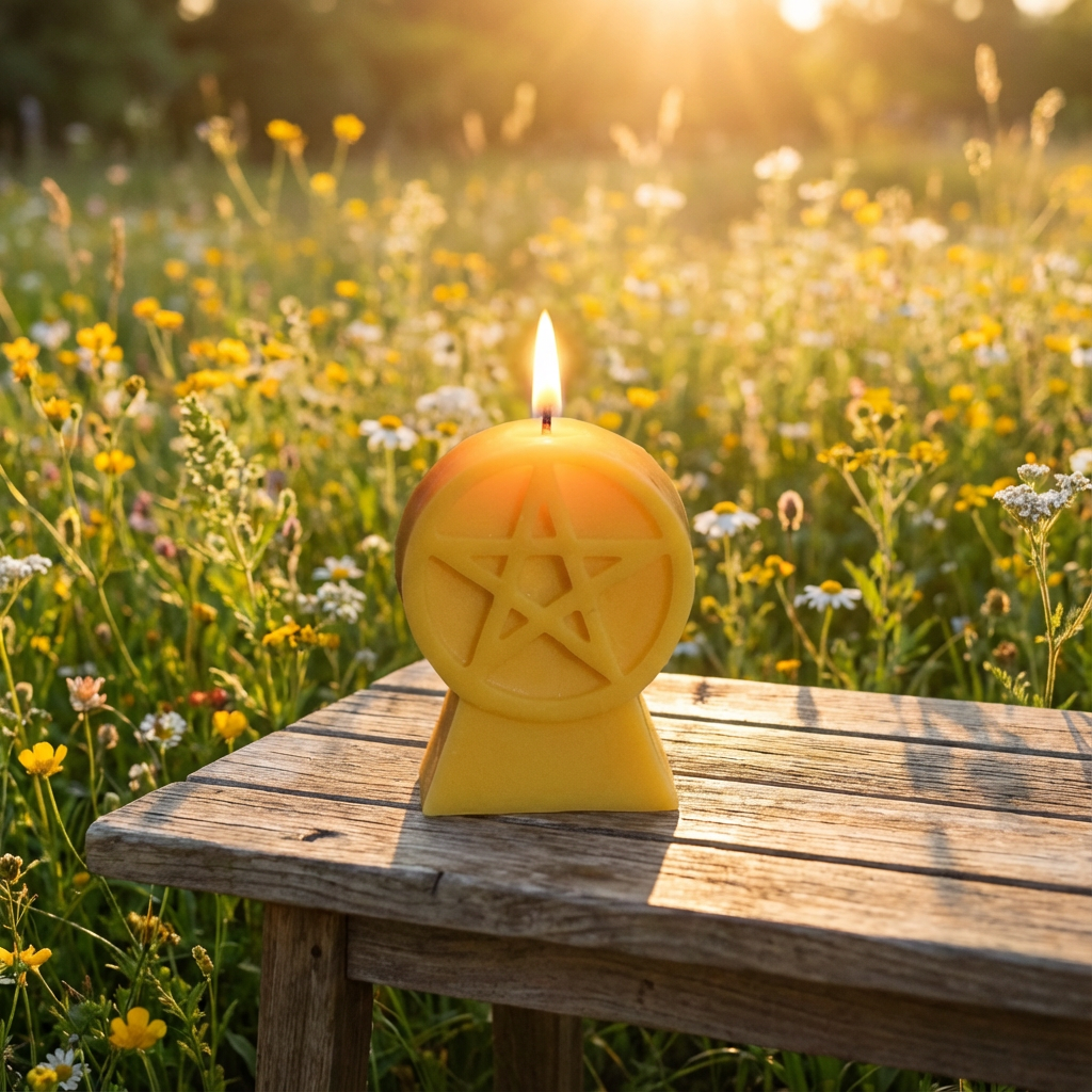 【金陽·榮耀之星】五芒星蠟燭 The Solar Pentacle