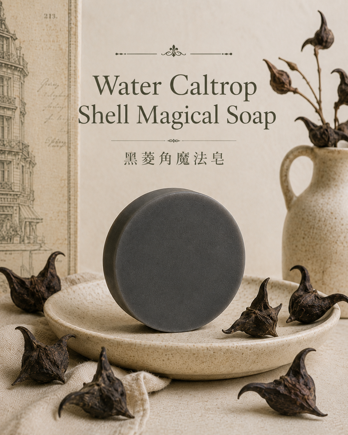Water Caltrop Shell Magical Soap 黑菱角魔法皂