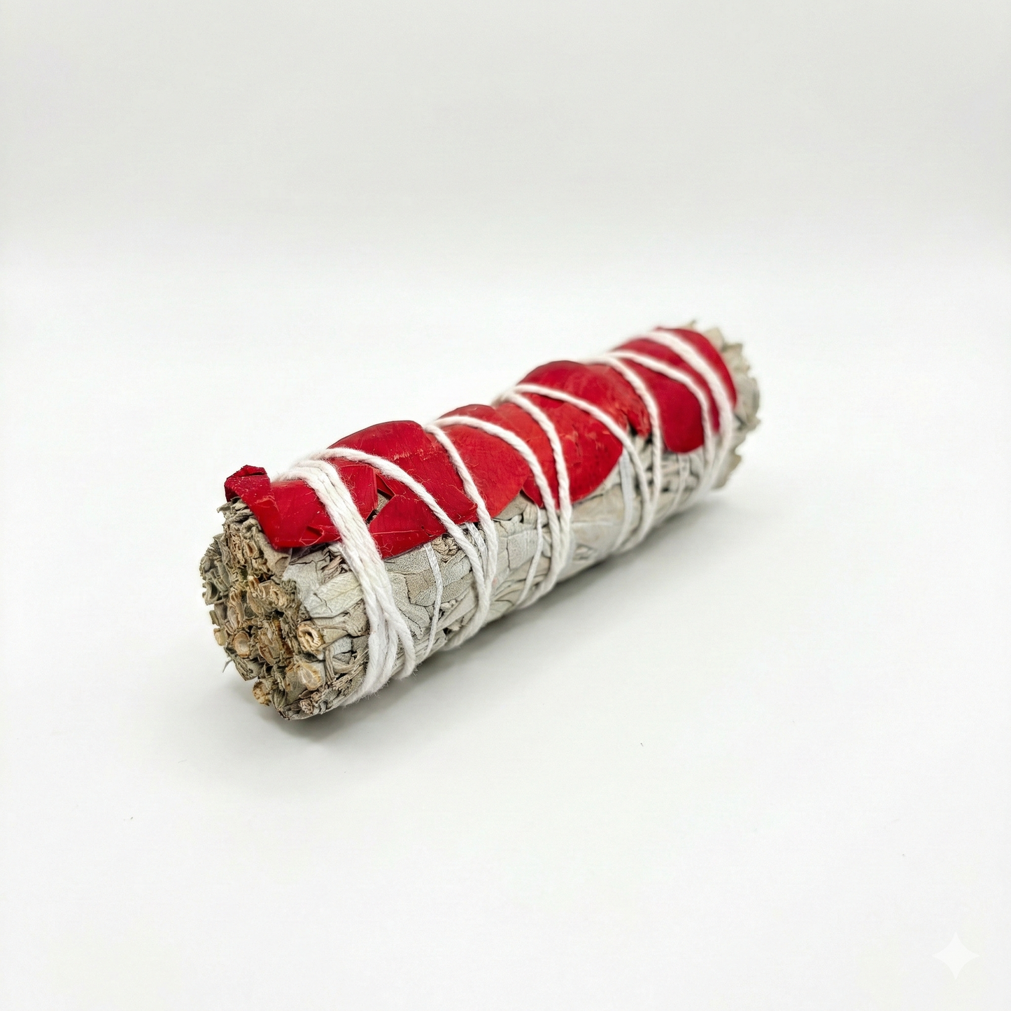 White Sage and Red Rose Magickal Smudge Wand 白鼠尾草及紅玫瑰魔法煙薰棒