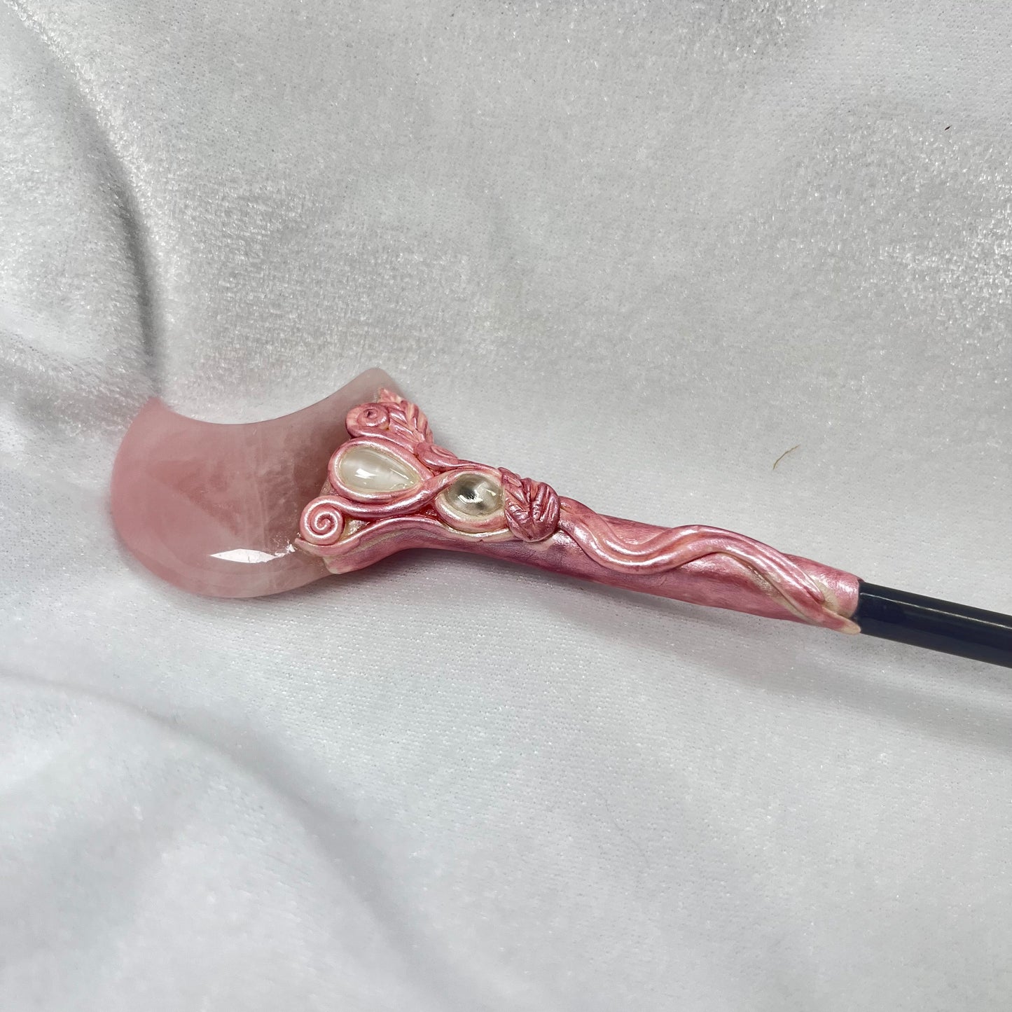 粉晶月亮木權杖