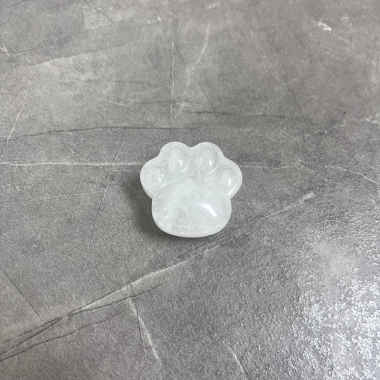 白水晶 貓肉球雕刻件