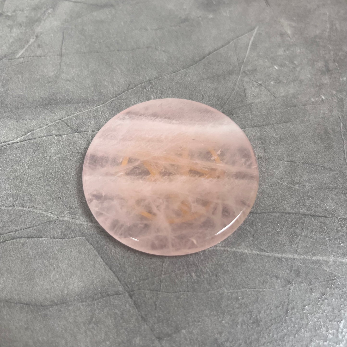 粉晶 五角星 雕刻件