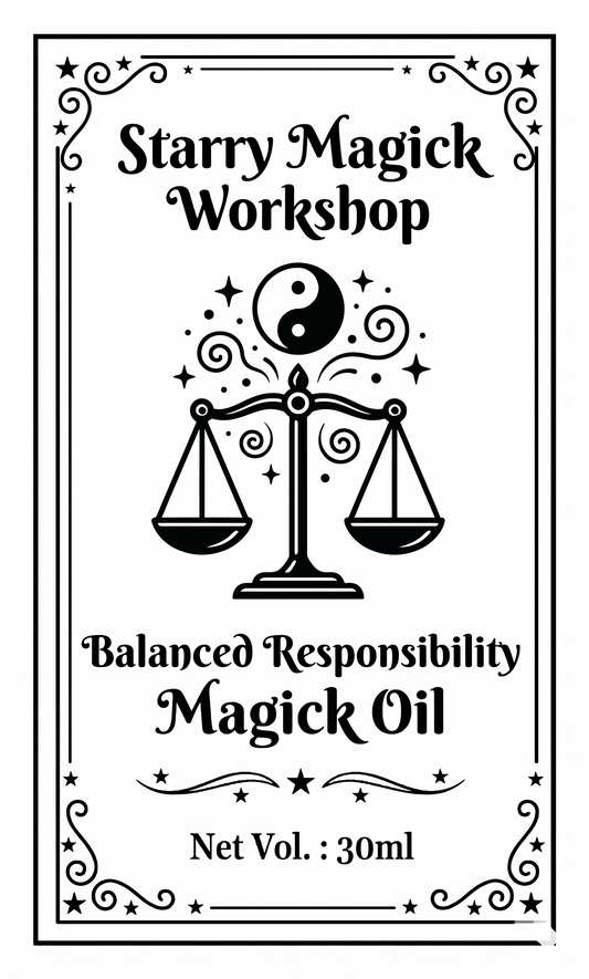 Balanced Responsibility Magickal Oil   平衡責任魔法油