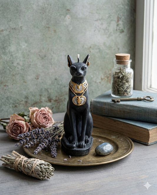 Bastet Goddess Candle 芭絲特（Bastet）黑貓守護神魔法蠟燭