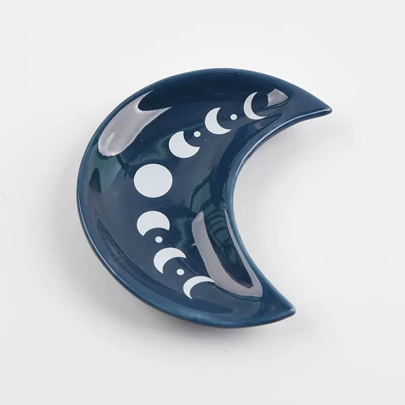 Celestial Moon Phase Altar Dish 星空藍月相祭壇碟
