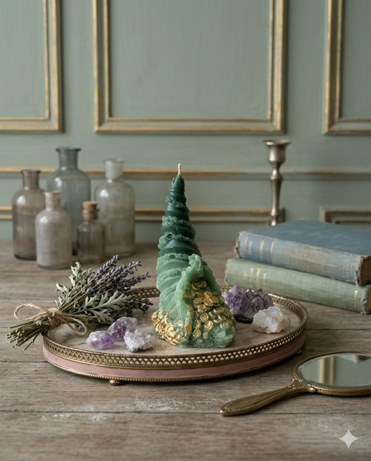 Cornucopia Candle(Green) 豐饒之角：顯化金流魔法蠟燭