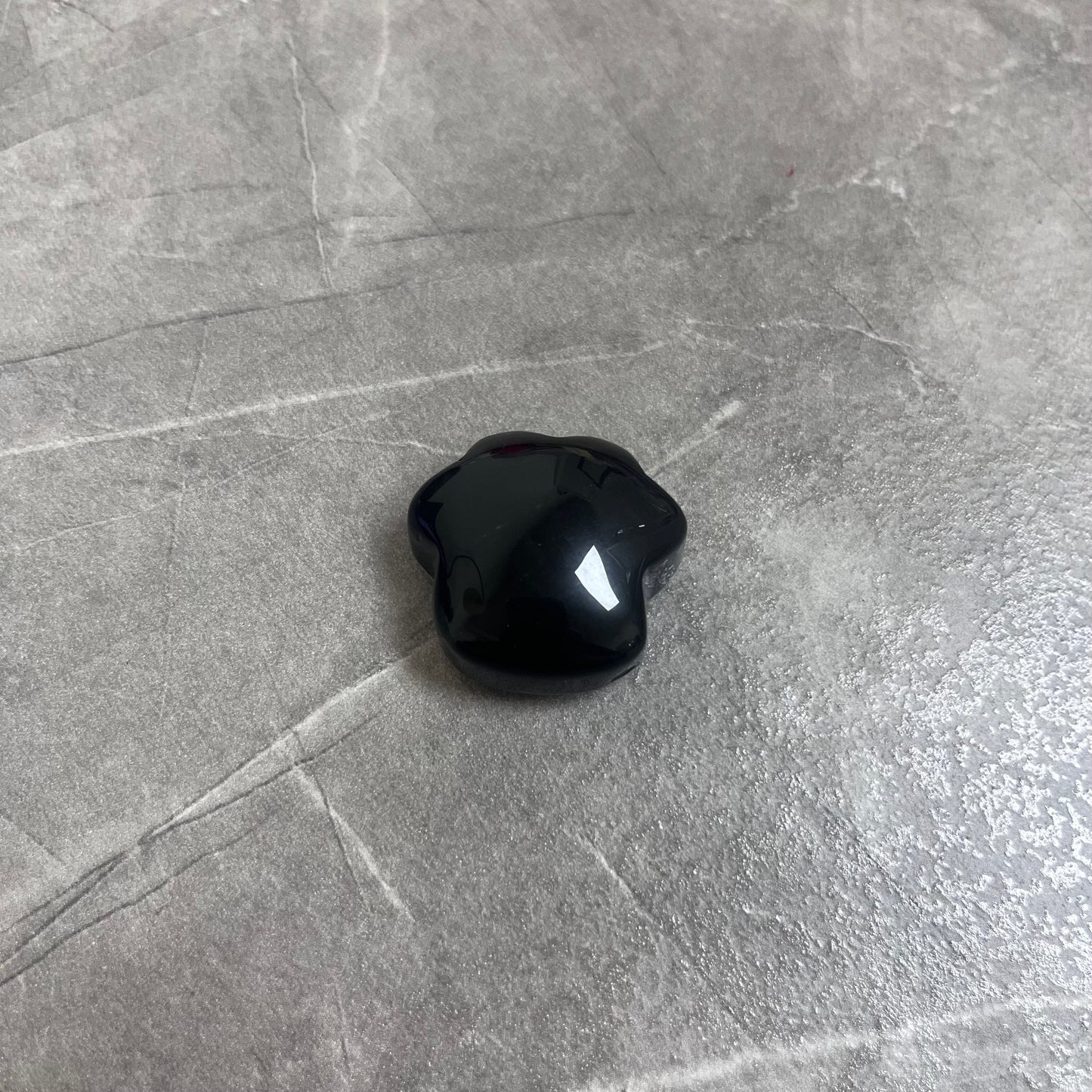 黑曜石 貓肉球雕刻件