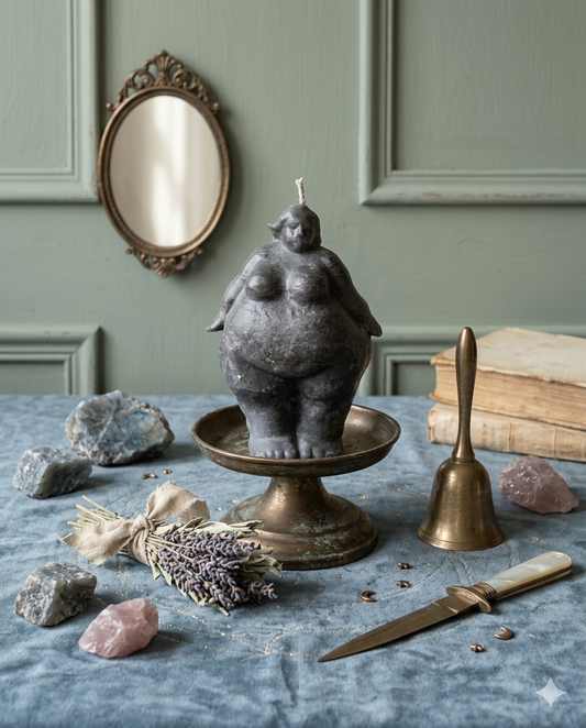 Fat Goddess Candle(Deep Grey) 女神原形深灰身心減負轉化魔法蠟燭