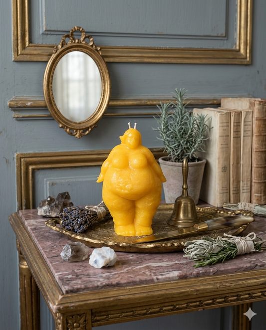 Fat Goddess Candle(Yellow) 女神原形黃色太陽意志身形轉化魔法蠟燭
