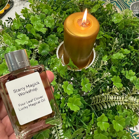 四葉草幸運魔法油 Four Leaf Clover Lucky Magical Oil 【🍀 2026 聖帕特里克節・幸運儀式 ✨】