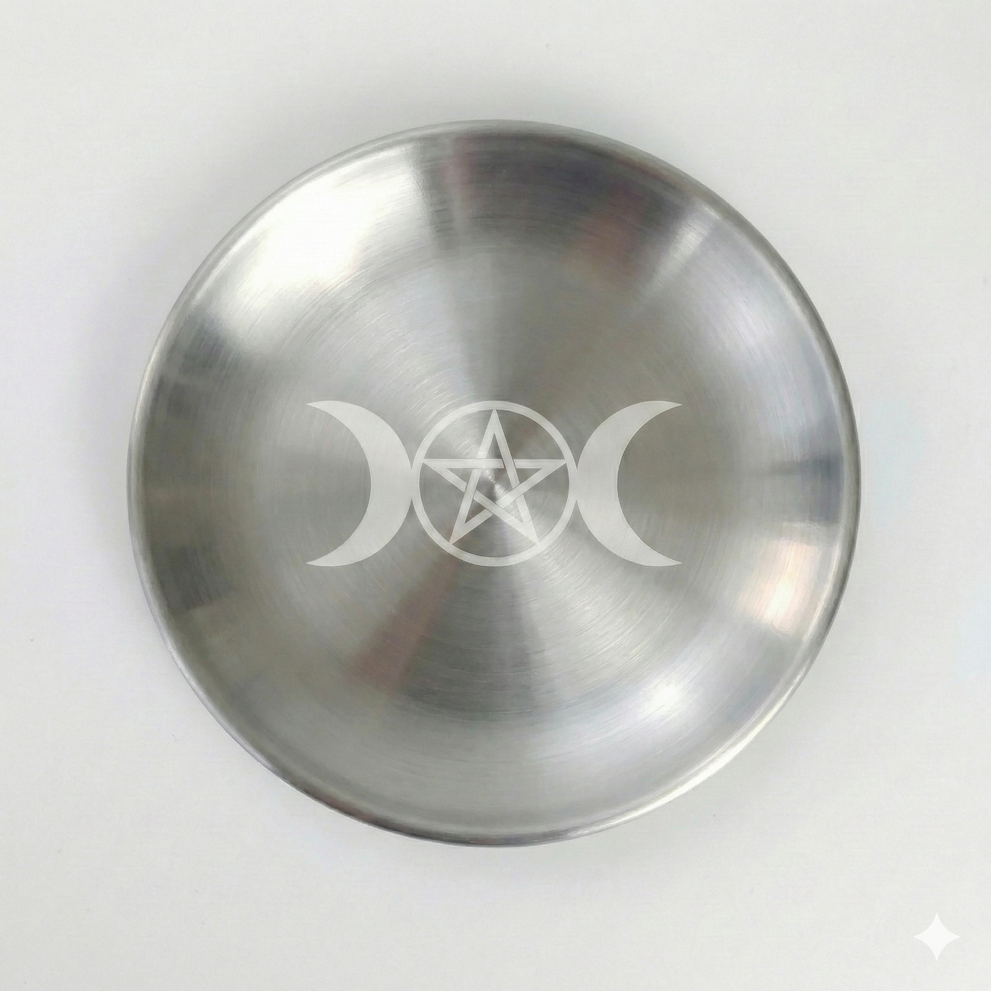 Silver Triple Moon Altar Dish 銀月三相女神祭壇碟（小）