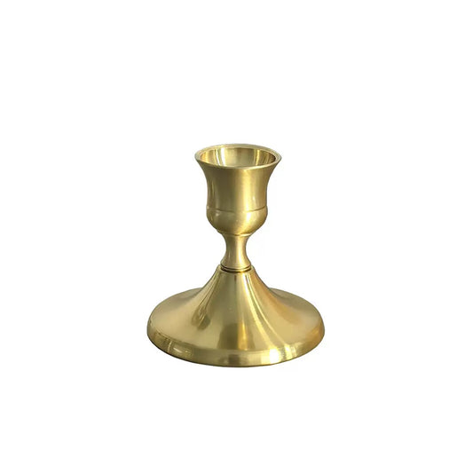 Gold Metal Taper Candle Holder 歐式金色金屬錐形燭台