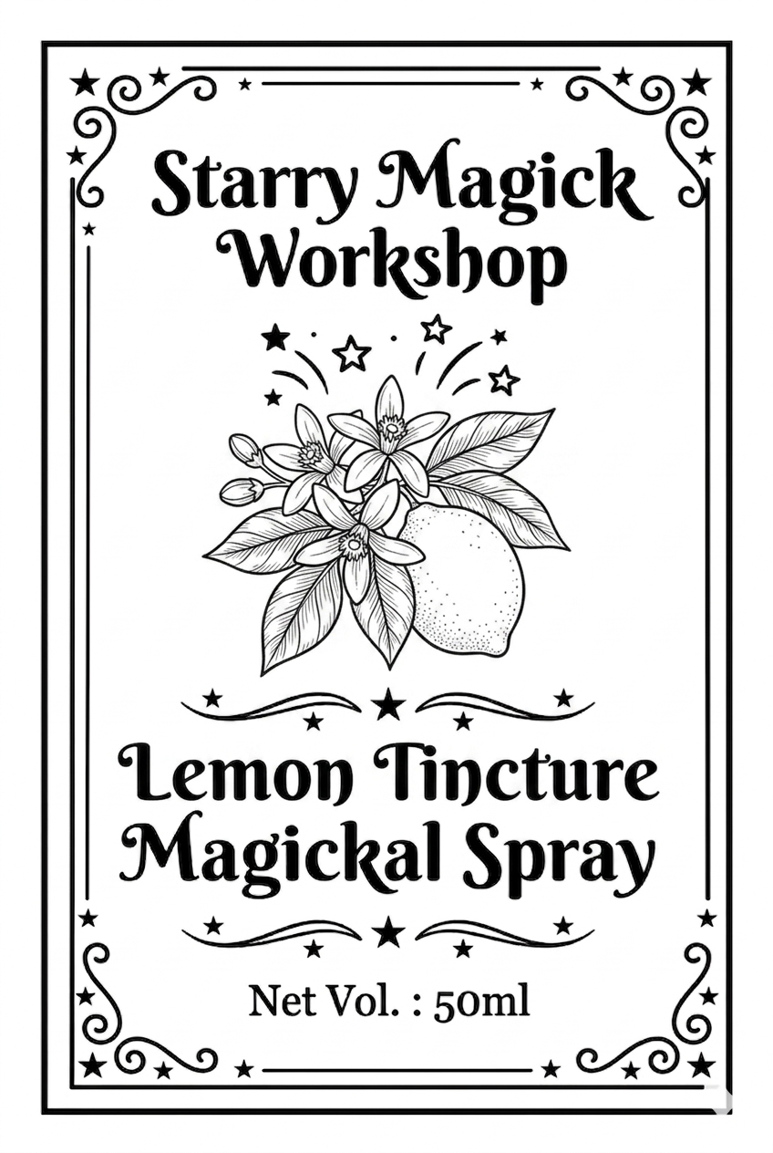 檸檬酊劑魔法噴霧 Lemon Tincture Magickal Spray