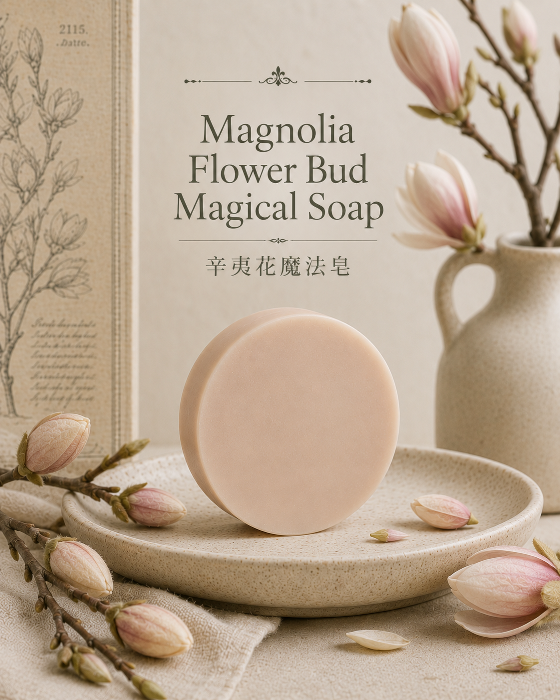 Magnolia Flower Bud Magical Soap 辛夷花魔法皂