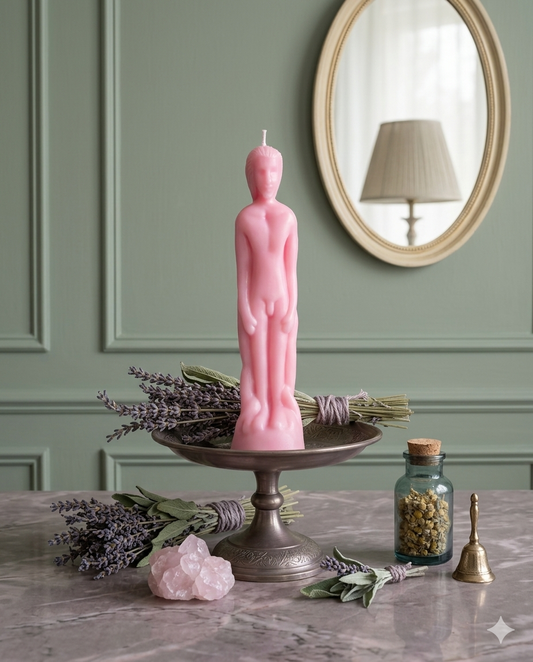 Male Figure Candle(Pink) 粉色男性原型情感修復與和諧魔法蠟燭