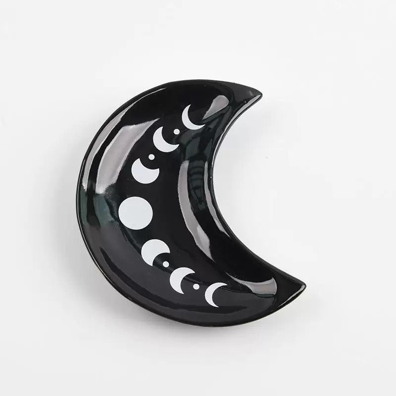 Midnight Shadow Moon Phase Altar Dish 午夜暗影月相祭壇碟