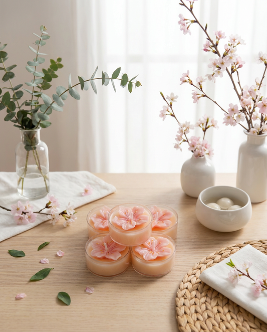 Peach Blossom Tea Candle 桃花魔法茶燭（一件蠟燭）