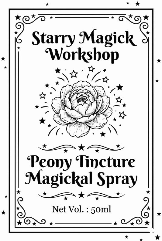 牡丹酊劑魔法噴霧Peony Tincture Magickal Spray