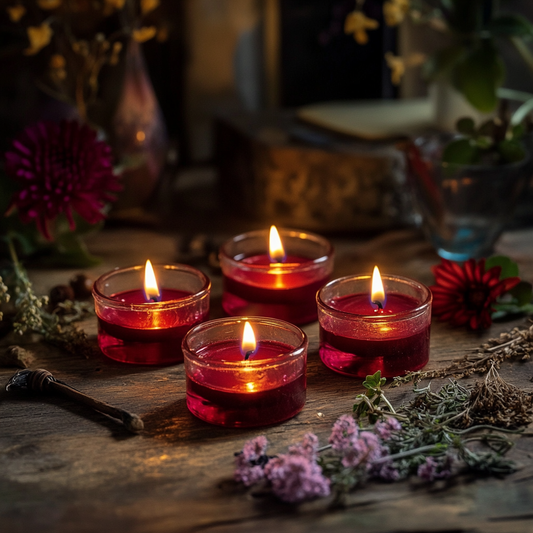 Four Leaf Clover Love Luck Tea Candle 四葉草愛情幸運魔法茶燭