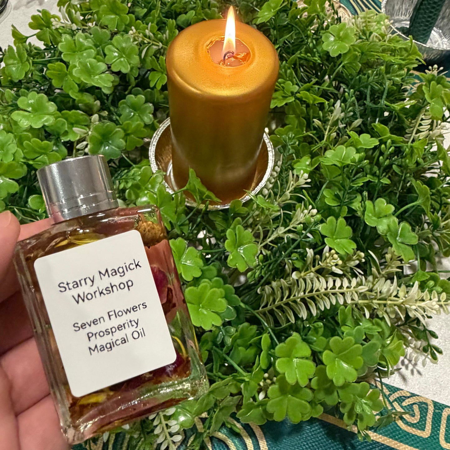 七色花富貴繁榮魔法油 Seven Flowers Prosperity Magical Oil 【🍀 2026 聖帕特里克節・幸運儀式 ✨】