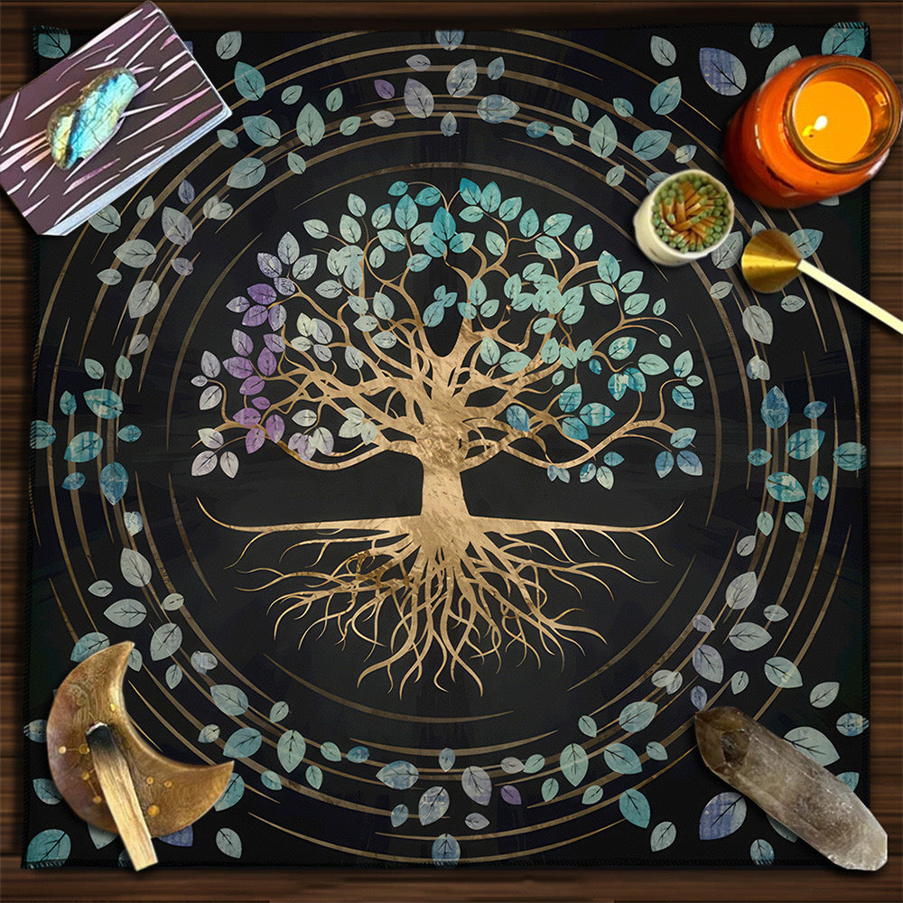 葉吹生命之樹 魔法祭壇桌布／塔羅桌布