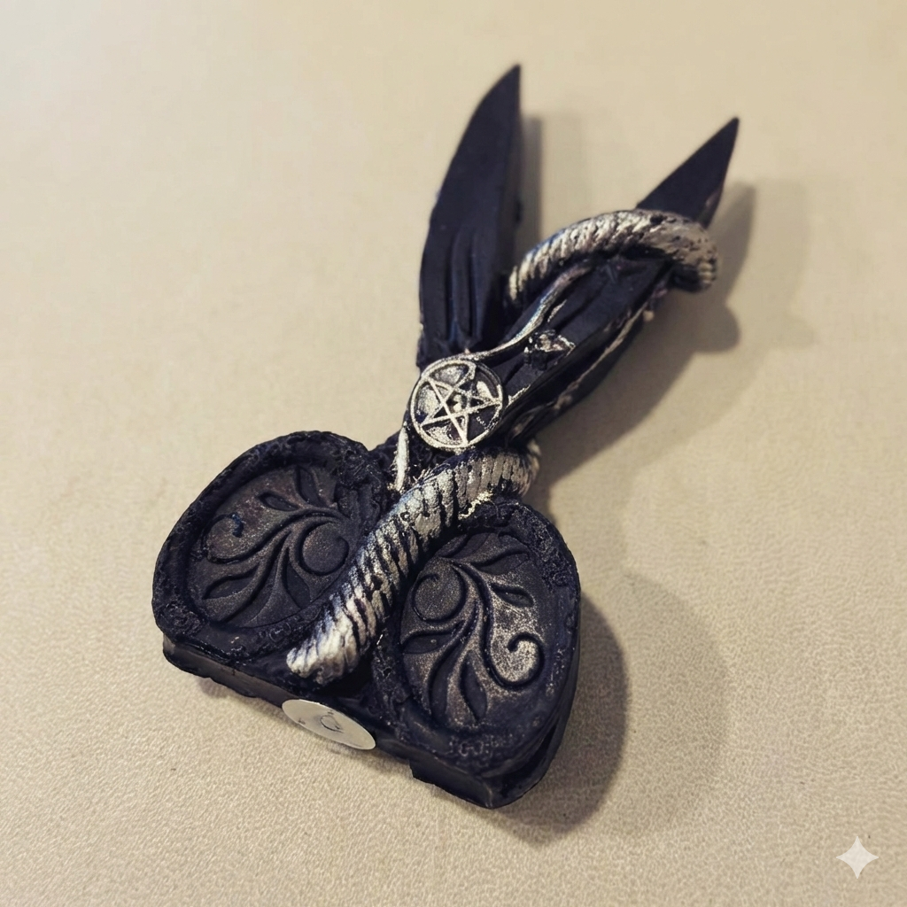 【漆黑・解縛之剪】能量切斷蠟燭 The Black Scissors Cord Cutting & Release Ritual Candle