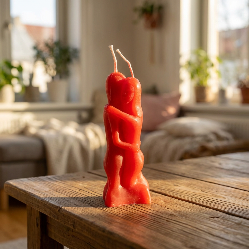 【赤紅・深情相擁】熱情連結蠟燭 The Passionate Embrace Connection Ritual Candle