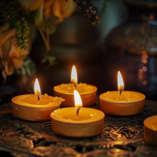 Nasturtium Clover Tea Candle 旱金蓮與苜蓿魔法茶燭